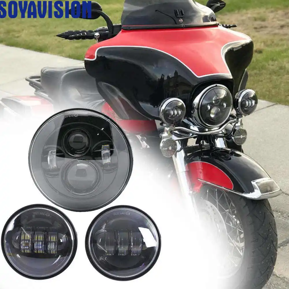 Светильник для мотоцикла Harley Electra Glide Softail Fat Boy Touring 7 дюймовый двигатель