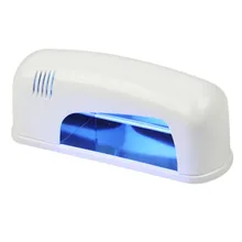 9W 220V UV Nail Gel Lamp Nail Dryer Polish Machine Tools For Curing Nails Arts With 365nm UV Bulb + EU Plug