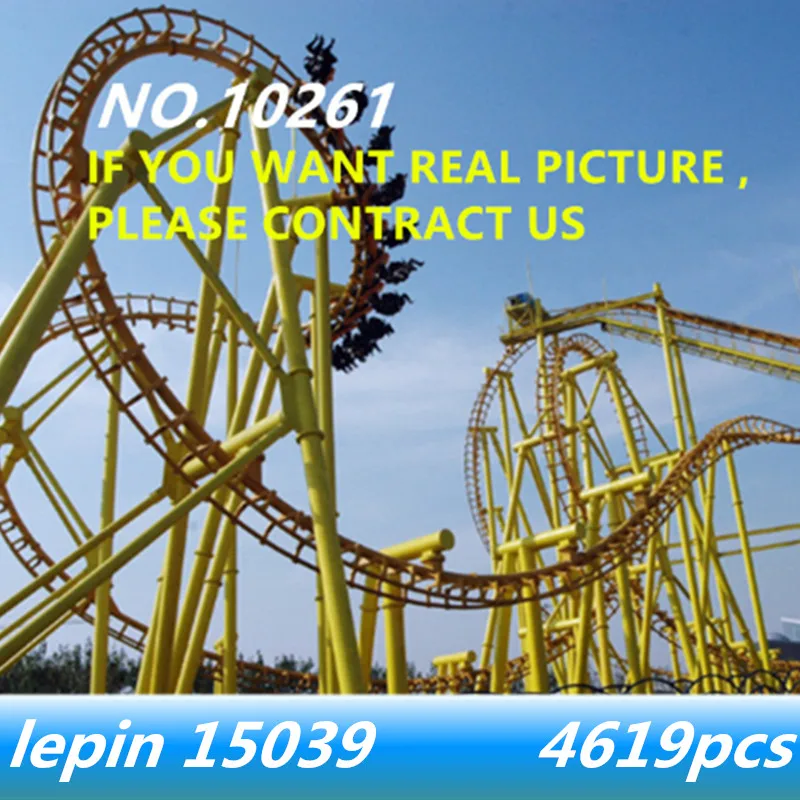

Lepin 15039 lepin Roller Coasters city Building Series Building Blocks Bricks Toys Collectable Birthday Gifts compatible 10261