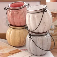 Горячая Распродажа Новинка Zakka винтажная керамическая ваза-тыква мин вазы в форме тыкв для украшения дома аксессуары для украшения дома