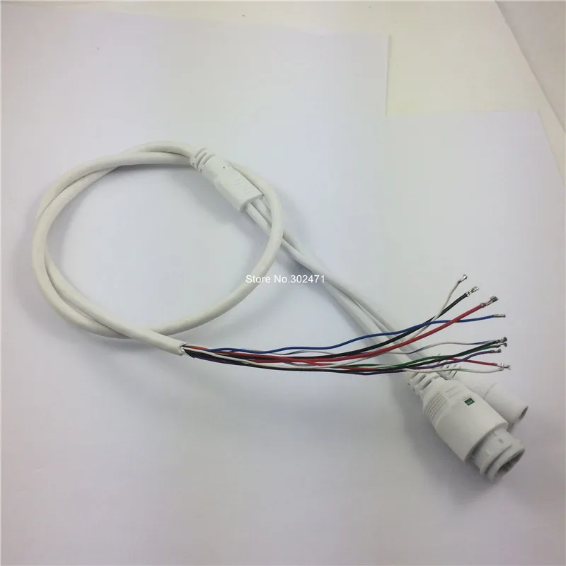 High Quality 9 Pin IP Camera Module Network Cable Pigtail 80cm RJ45