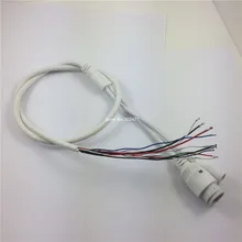 High Quality 9 Pin IP Camera Module Network Cable Pigtail 80cm RJ45 DC12V Power Supply 4In1