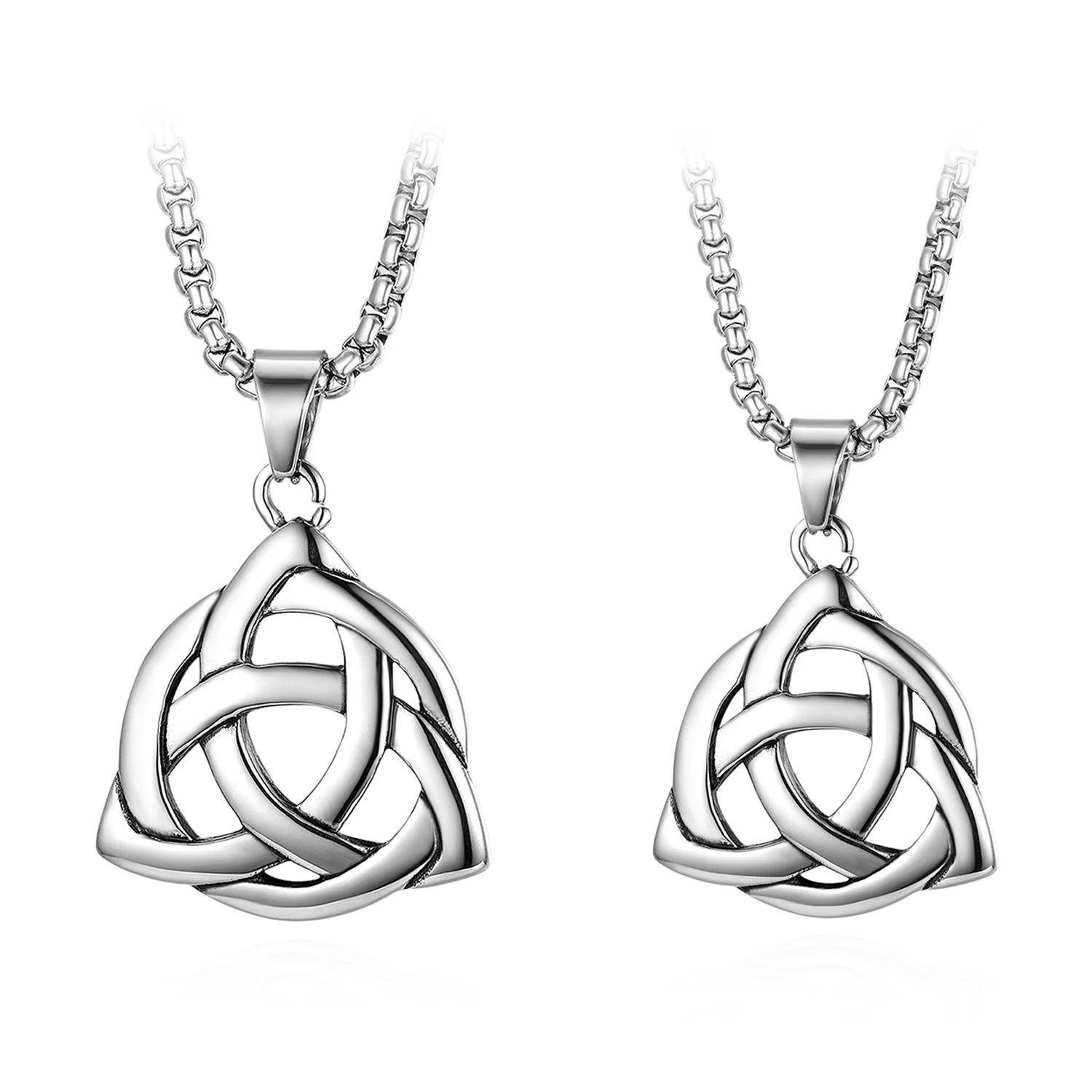 

BONISKISS Fashion 1 Pcs Long Pendant Necklace For Women And Men Silve Stainless Vintage Suspension Charm Jewelry Choker necklace