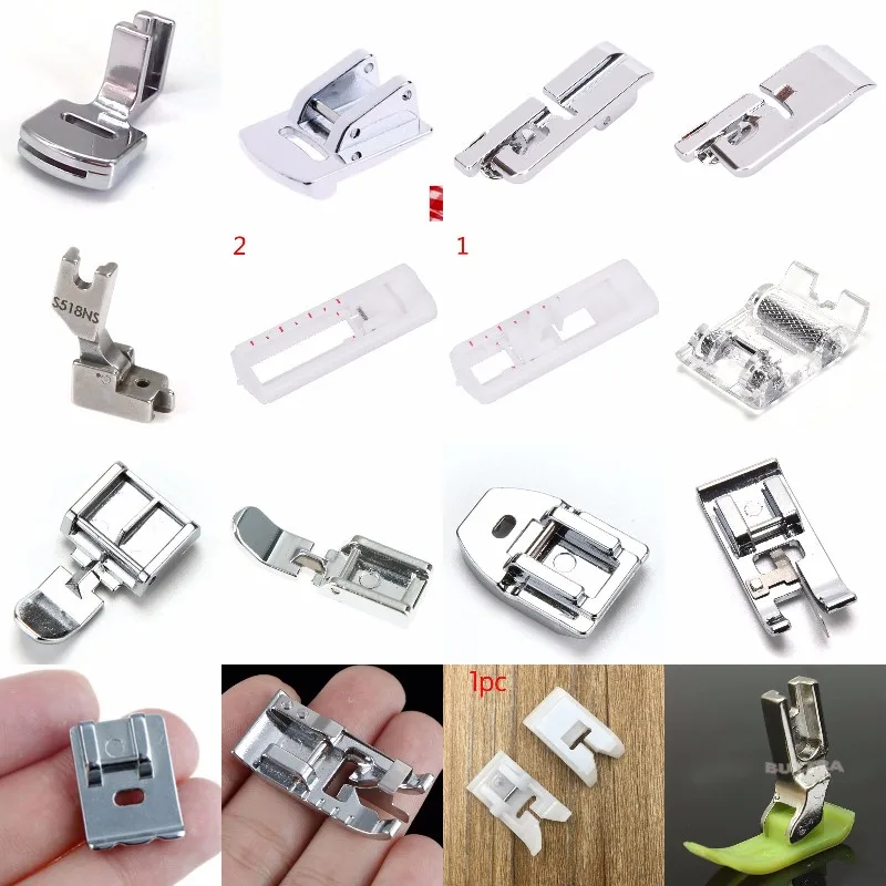 

20styles Domestic Sewing Machine Accessories Presser Foot Feet Kit Set Hem Foot Spare Parts For Brother Singer Janome