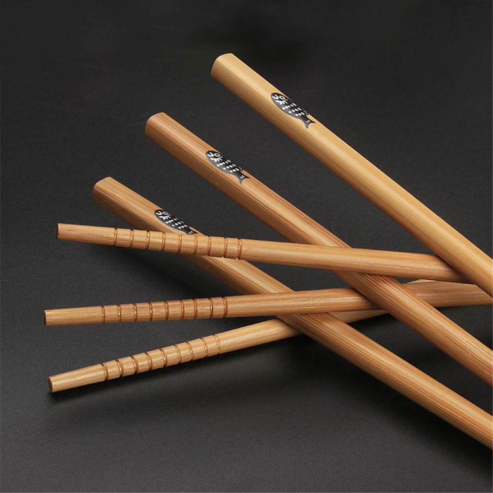 2 пары японских натуральных бамбуковых палочки для суши с принтом рыбы горячий горшок чехол палочки для еды кухонные украшения для ресторана