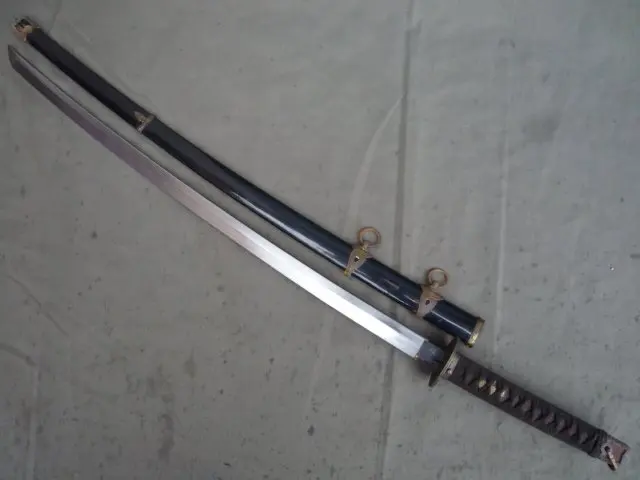 

Collectable WWII Japanese Samurai Katana/ DAO/sword,black sheath, No47