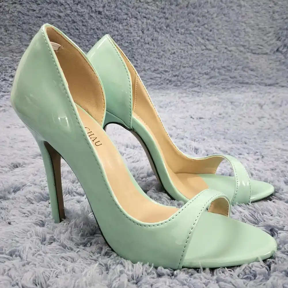 light turquoise heels