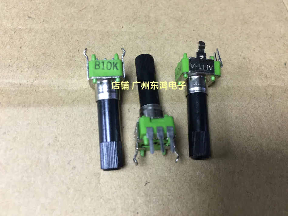 5pcs Taiwan ALPHA RK09 type potentiometer vertical MCB10K axis 30mm audio professional | Обустройство дома