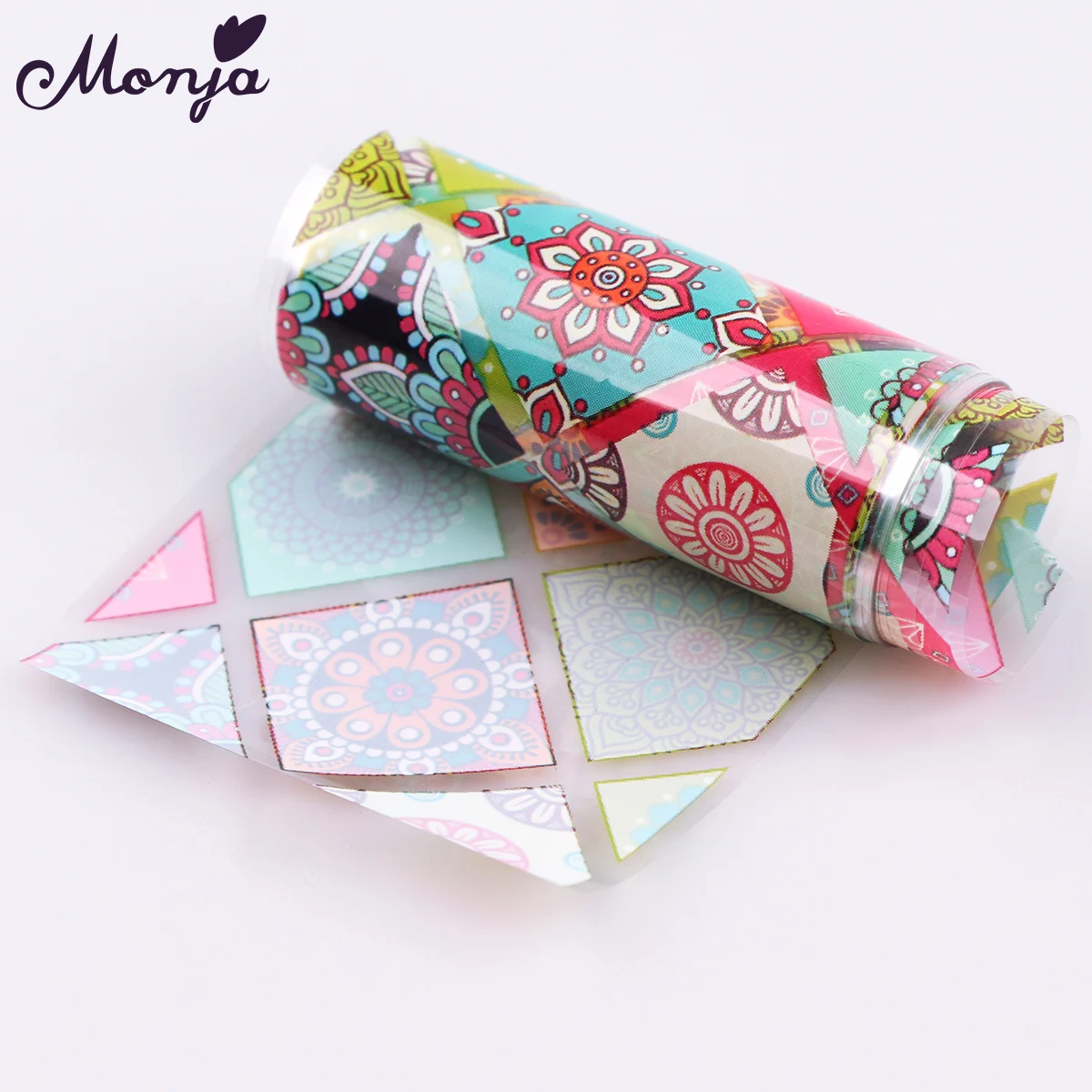Monja 10 рулонов/коробка дизайн ногтей звездное небо наклейки Летний цветок