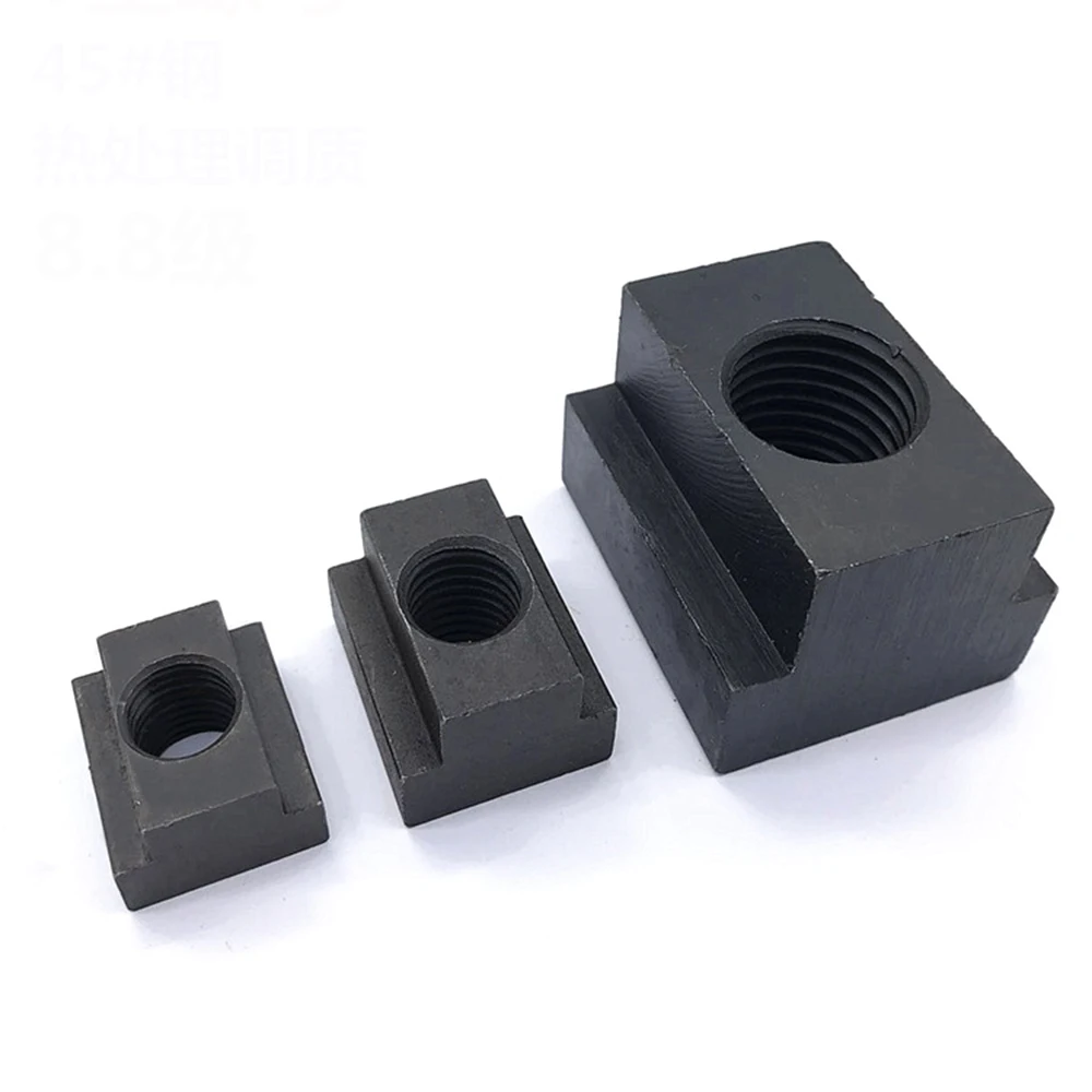 

10pcs M8 Black Oxide Finish Carbon Steel T Slot Nuts Set T-slots Nut For T Track Hardware Fasteners Nuts