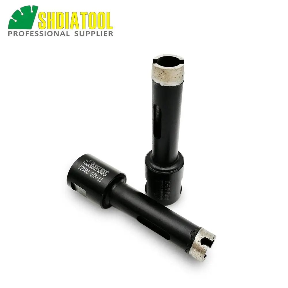 SHDIATOOL 2pcs Laser Welded Diameter 18mm Diamond Dry Drilling Core Bits 5/8-11 Thread | Инструменты