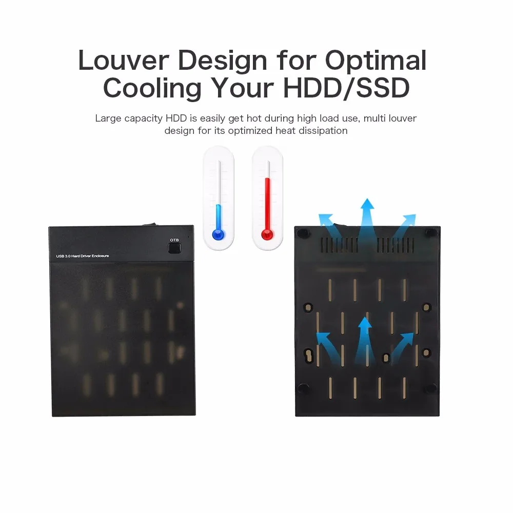 Новый внешний корпус для жесткого диска SATA USB 3 0 2 5 дюйма жесткий диск SSD HDD чехол с