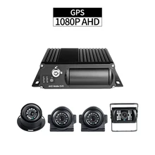 Gps 1080 P видеорегистратор для грузовика безопасности, 4CH AHD мобильный цифровой sd-видеорегистратор с 2 шт боковые камеры s, 1 шт. задняя камера, 1 шт. внутренняя камера для автомобиля такси