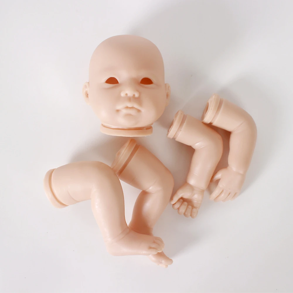 55cm Unpainted Reborn Kits with Head 3//4 Arms Legs Soft Vinyl Blank DIY Doll