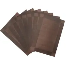 Set of 8 PVC Decorative Vinyl Placemats for Dining Table Runner Linens place mat in Kitchen Accessories Cup Wine mat coaster pad