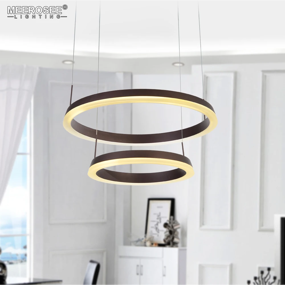 

Modern Pendant Light 2 Rings LED Fixture Luminaires Hanglamp Living Dining room Lustre Lamparas de techo Hanging Home Lighting