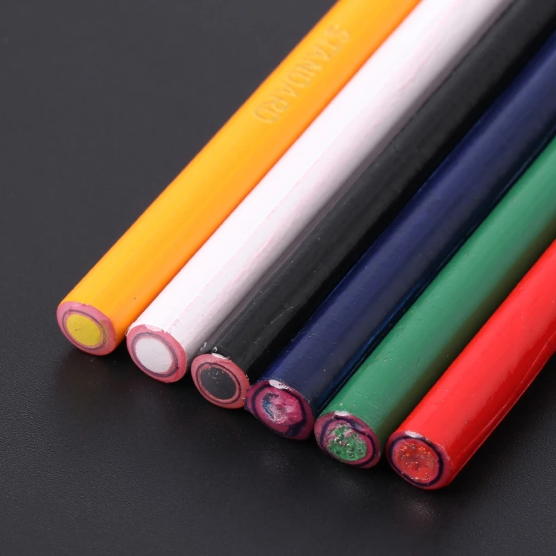 6 Colors Markers For Metal Glass Fabric China Graph Peel Off Grease Wax Pencil JUL-19A peel markers acrylic markers