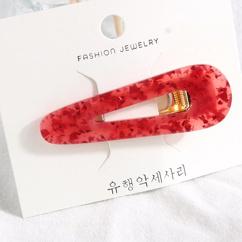 Acetate Hairpins Fashion hair jewelry for women french barrettes Girl Vintage Acrylic Leopard hair pins and clips hair accessory (2)