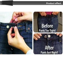 6 шт мужские/женские джинсы брюки талия расширитель стрейч расширитель металлическая кнопка