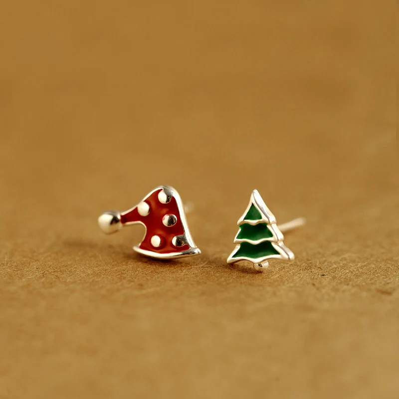 Женские серьги в виде рождественской елки|earrings for women|earrings for925 sterling |