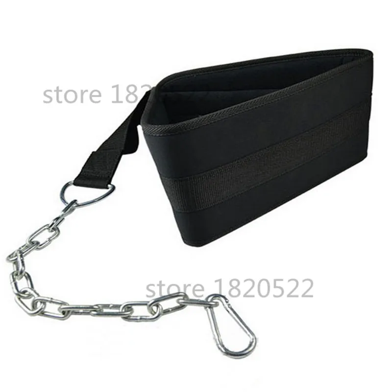 Nylon Dip Belt Gym Fitness Equipment Waist Strength Training Dumbbell