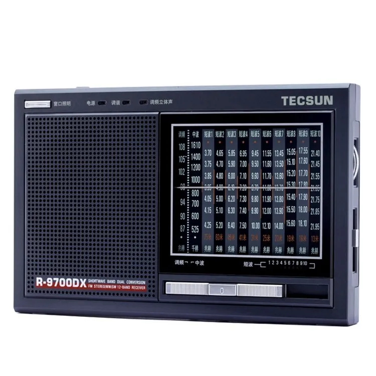 TECSUN R-9700DX оригинальная гарантия SW/MW Высокая чувствительность World Band радиоприемник с динамиком