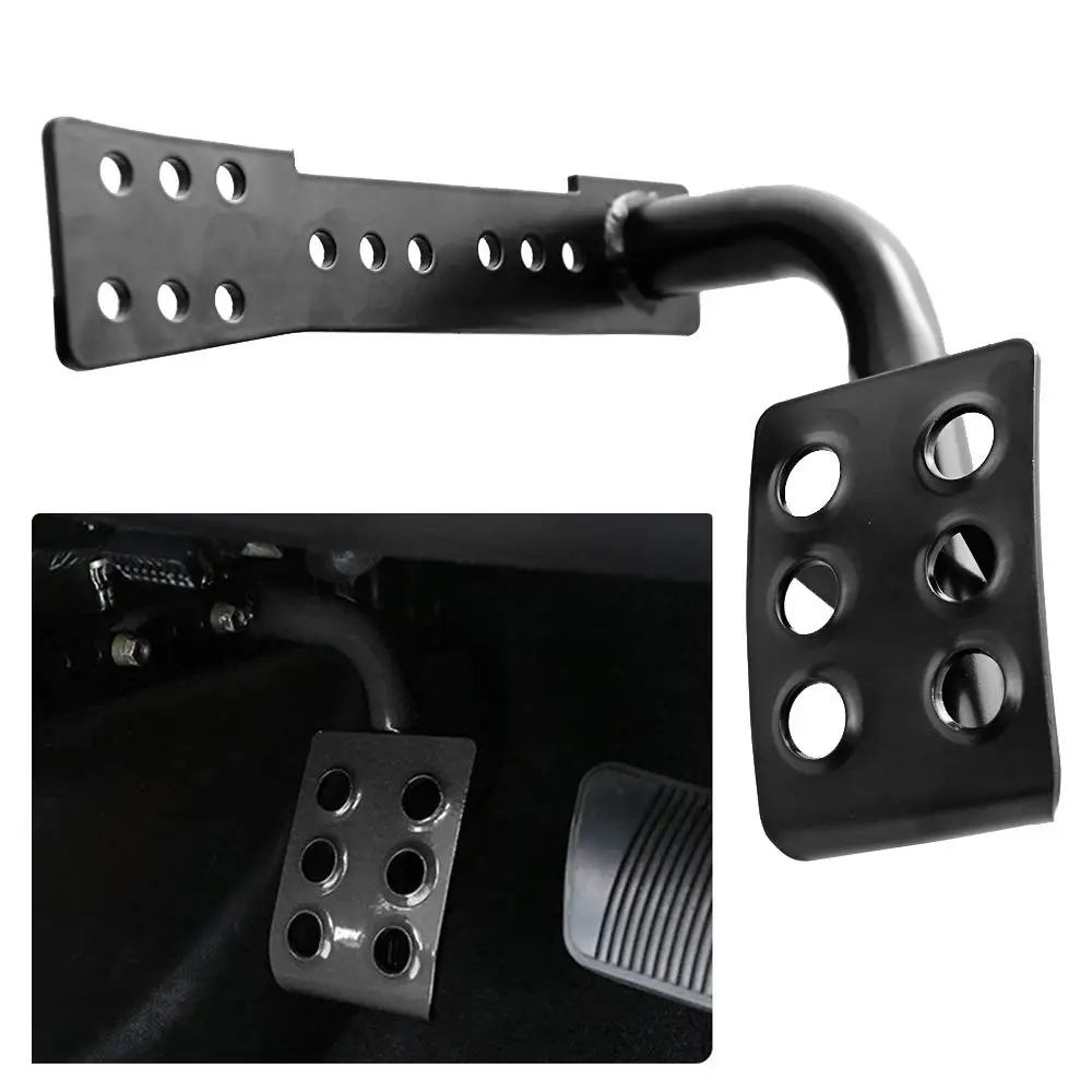 

Metal Dead Pedal Pad Left Foot Rest Kick Panel For Jeep For Wrangler JK Black or red