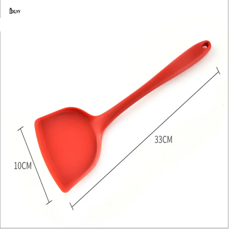 BXLYY 1 шт красные, черные антипригарным лопаточка для сковороды силиконовая лопатка высокое Температура специальные Кухня кухонная лопатка Кухня Accessories.8z
