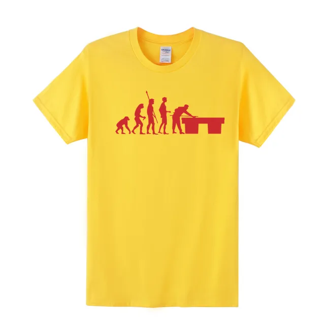 Evolution Snooker T Shirt Funny Printed Evolution T Shirts Men Short