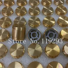 [Белла] Новая поставка тонкая алюминиевая ручка 15 мм* 16 мм золото(Цветочная ось) Ручка потенциометра-100 шт./партия