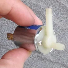 100 шт./лот, 105ma 12 В DC мелкая пластика электромагнитный Клапан для воды газа Air N/C нормально закрытый