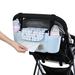 Сумка-Органайзер для хранения детской коляски, коляска-коляска, чашка-Пеленка, подвесная сумка