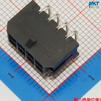 

100Pcs 2*4P Right Angle 3.0mm Pitch Spacing PCB Male Box Header Bar Connector