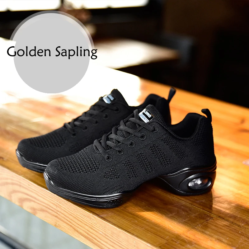 

Golden Sapling Professional Women's Sport Shoes for Dancing Jazz Salsa Latin Dance Shoes Girls Air Mesh Rubber Women Sneakers