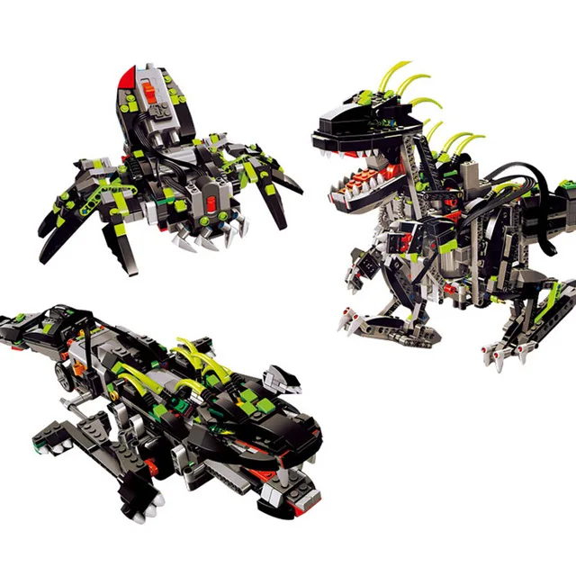 

CX Compatible Legoe Technic Lepin 24010 792pcs 3 in 1 Dinosaur RC Sound Function building blocks 4958 Bricks toys for children