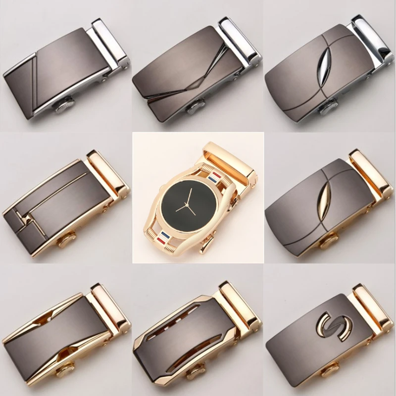 new Men's Belt Head Belt Buckle Leisure Belt Head Business Accessories Automatic Buckle Width 3.5CM luxury fashion belt y56-1