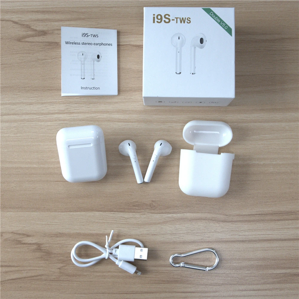 MINGGE i9s-TWS Twins Earbuds Mini Wireless BluetoothV4.2 Earphones Stereo Earbuds Handsfree Headphones For Xiaomi IPhone Android