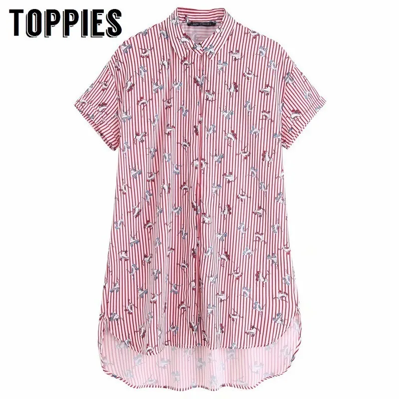 

Funny Printing T Shirts Harajuku Streetwear Hip Hop Long Hem T-shirts Loose Oversized Striped Tops