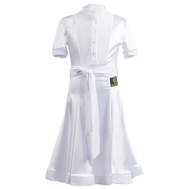 2018 Девушка Латинской платья для танцев белые пикантные платье для танцев Детские бальные школьница обследование детей ткани, костюмы E031