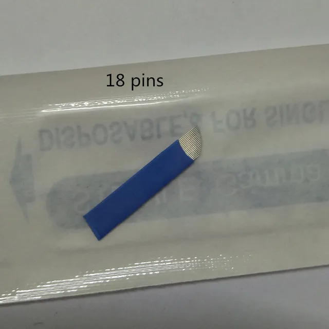 100 PCS 18pins Manual Needle Blade Permanent Makeup Blades Needles Microblading Needle Blade 18prongs Eyebrow Pen Blades 100 PCS 18pins Manual Needle Blade Permanent Makeup Blades Needles Microblading Needle Blade 18prongs Eyebrow Pen Blades