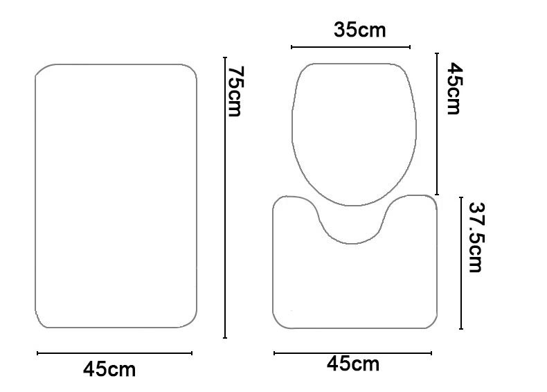 Zeegle 3 шт. геометрический Набор ковриков для ванной нескользящие ванная комната ковры пол моющиеся коврики крышка накалки на сиденье