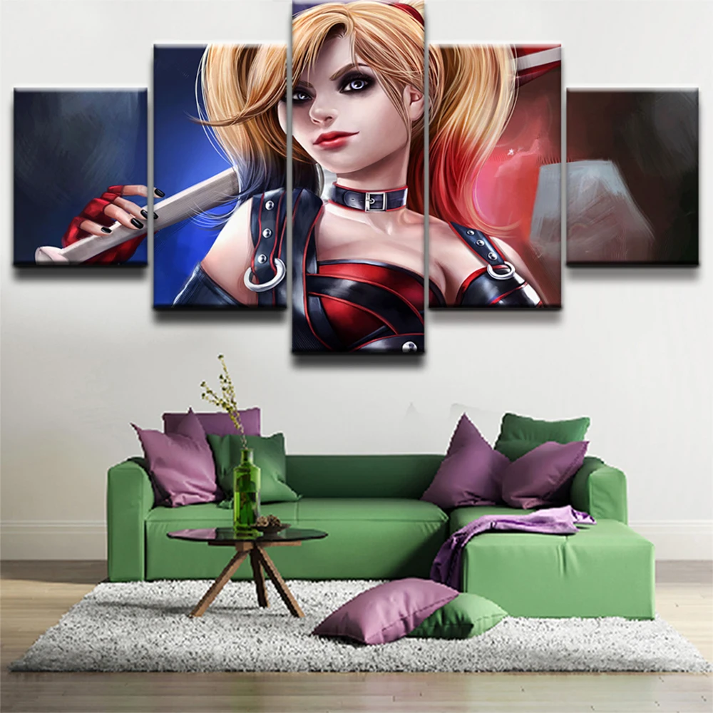 CLOWN GIRL CANVAS PRINT PICTURE WALL ART