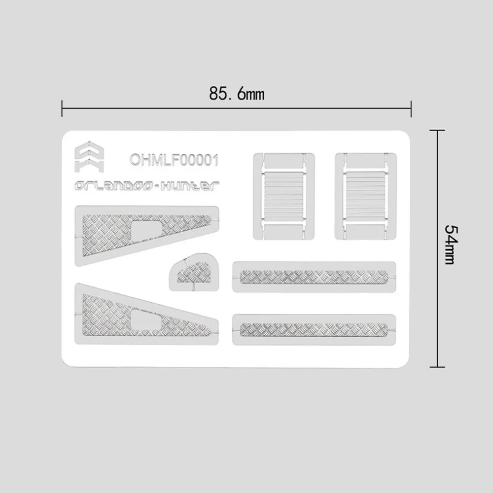 Orlandoo-Hunter OH32A03 1/32 комплект Rc автомобильные запчасти из нержавеющей стали внешняя декоративная пластина OHMLF00001