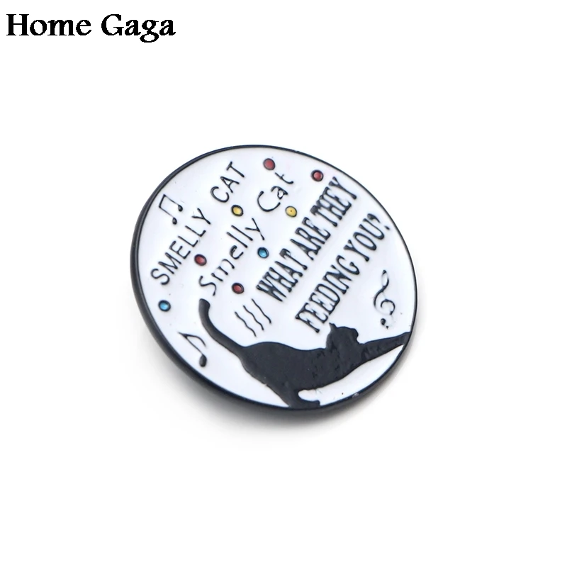 10 шт./компл. Homegaga друзья ТВ шоу Смешные буквы Черный кот значки значок para рубашка