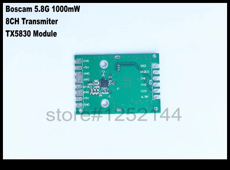 Новый Boscam 5 8G 1000mW 8CH беспроводной аудио видео модуль передатчика TX5830