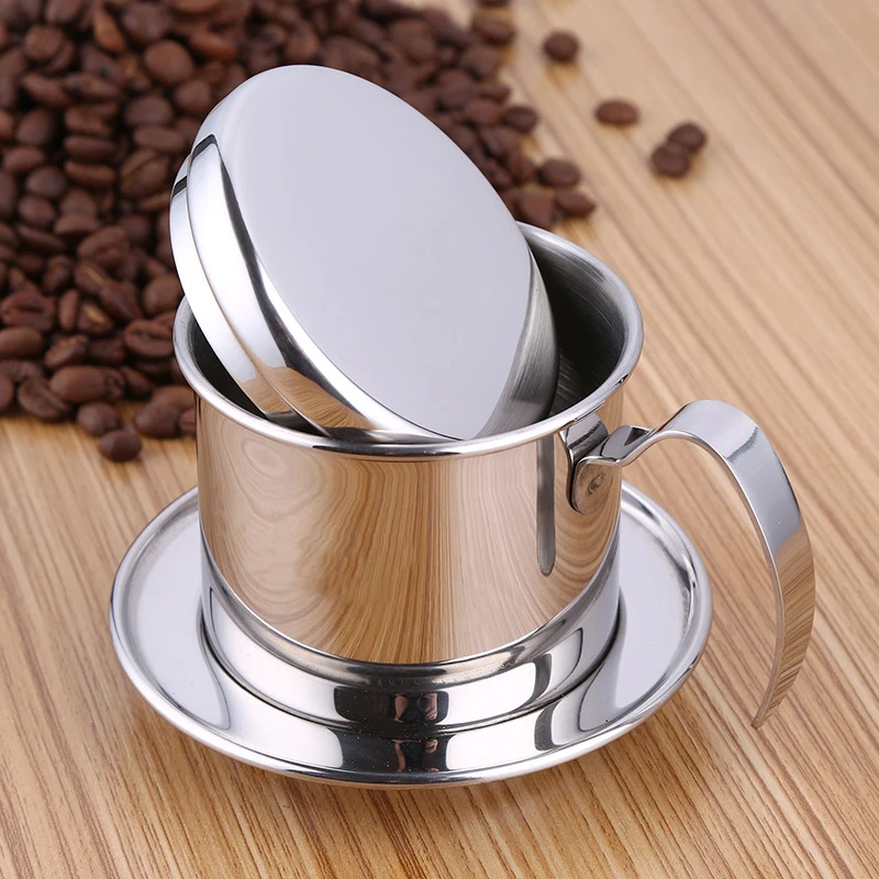 Stainless Steel Vietnam Coffee Maker Dripper filter Coffee Maker Cafeteira Drip Expresso Latte Stovetop Filter Pot Percolator  (3)