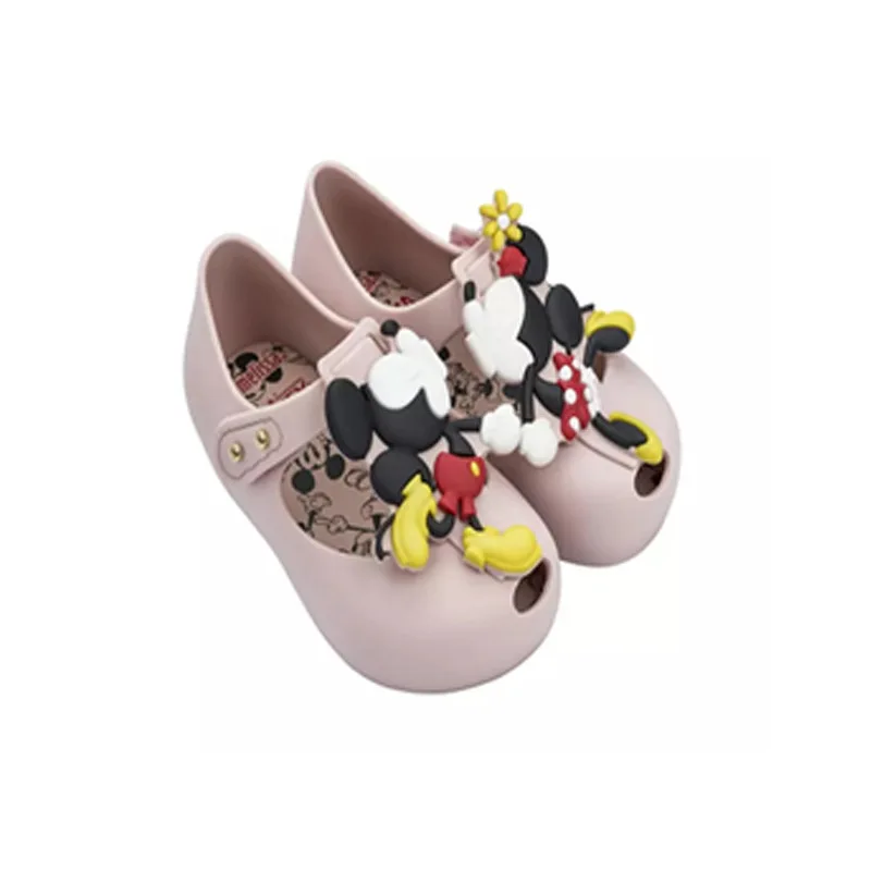 Mini Melissa Ultragirl Twins/Новинка года; летние Пластиковые туфли для девочек; сандалии с Микки; Детские пляжные сандалии; обувь для малышей; SH19074