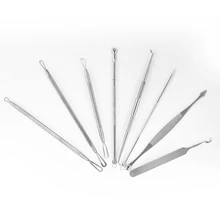 8 шт./компл. comedone Удаление прыщей, игла для удаления угрей, черных точек полоски для экстрактор средство моющее средство Красота уход за кожей лица чист инструменты