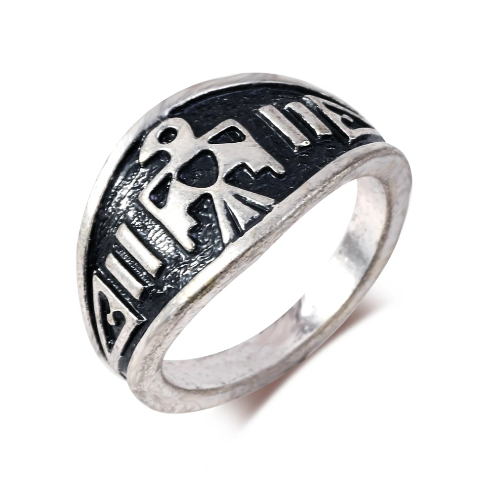 

2019 New Fashion Silver Color Unique Punk Bird Eagle Rings For Women Man Bohemian Vintage Animal Ring Boho Jewelry Party Gift