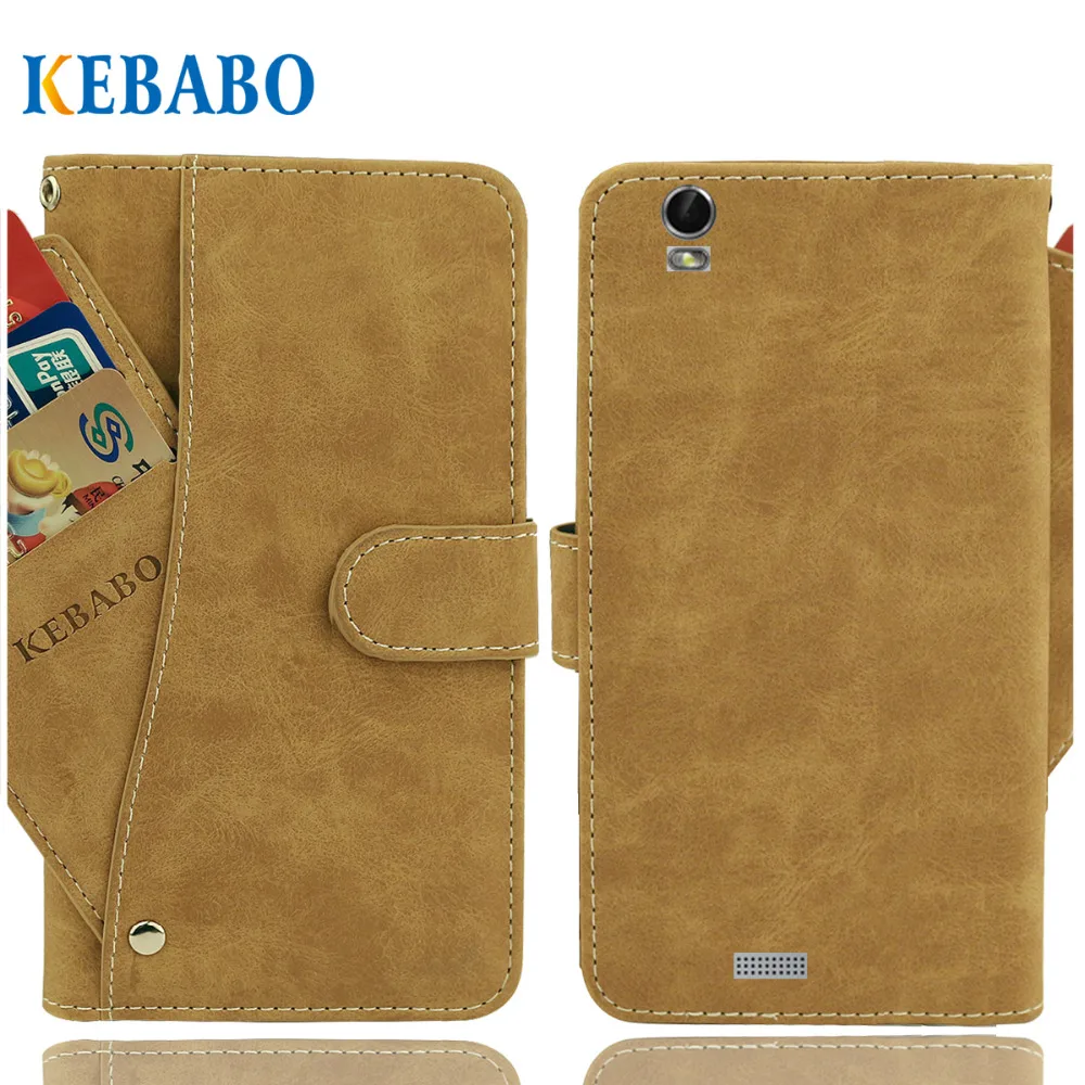 Кожаный бумажник Aligator S5510 Duo IPS чехол 5 &quotФлип винтажные Кожаные чехлы с